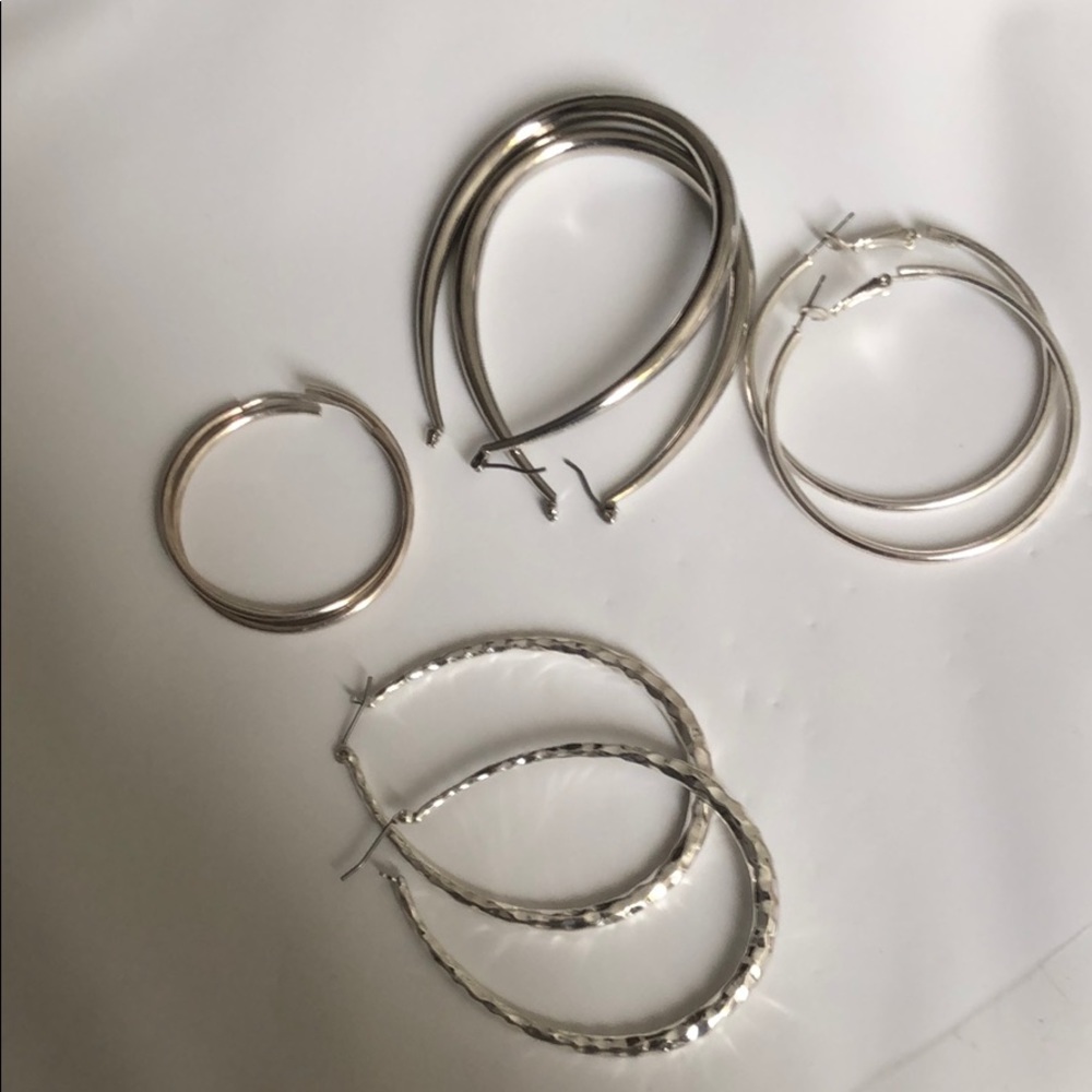 Women’s silver earring collection